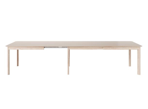 Casø Even Spisebord, 200/353(506)x100cm Inkl. 3 klaff mocca laminat, Hv.olje eik 