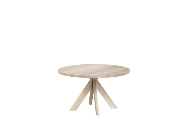 Casø Gro sofabord, Ø90x48 cm Hvitoljet eik 