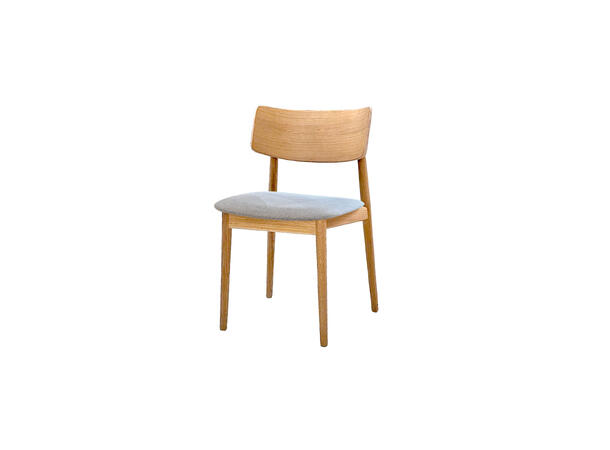 Casø Vita spisestol Naturoljet eik, Beige tekstil 