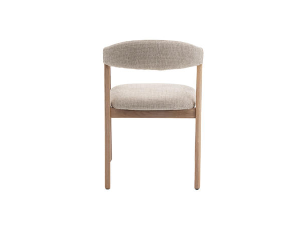 Sara spisestol, Santi 110, Beige Hvitpigmentert eik understell 