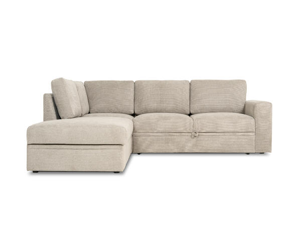 Emma hjørnesofa, PG1 Åpen ende, Venstre,Enter 5/1 light brown 