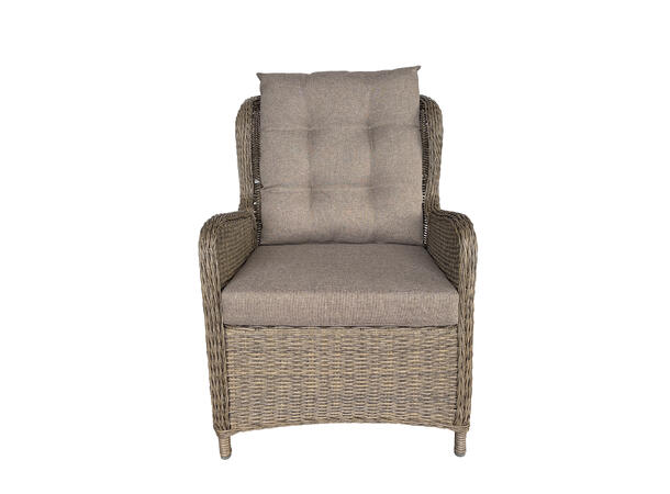 Koster Reclinersett, Naturflett 2 stoler m/pall + bord 