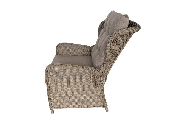 Koster Reclinersett, Naturflett 2 stoler m/pall + bord 