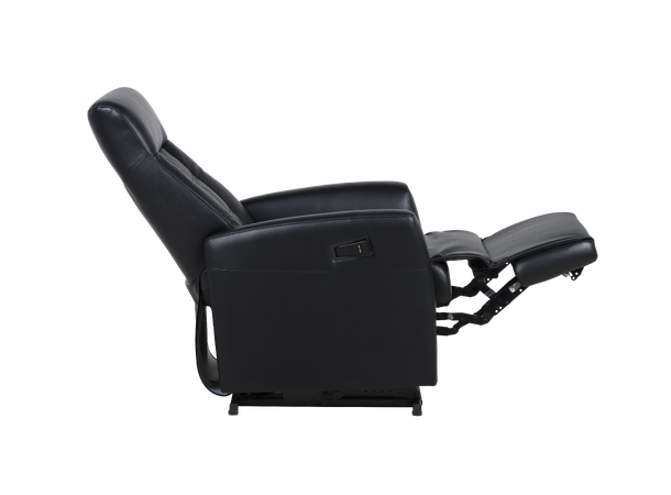 Admiral recliner m/løft, H2 Hud/PVC Nero 