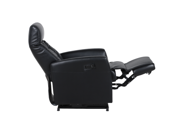 Admiral recliner m/løft, H2 Hud/PVC Nero 