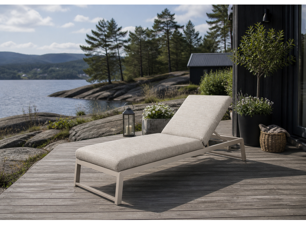 Cartagena solseng Quick dry, Beige ramme/beige pute 