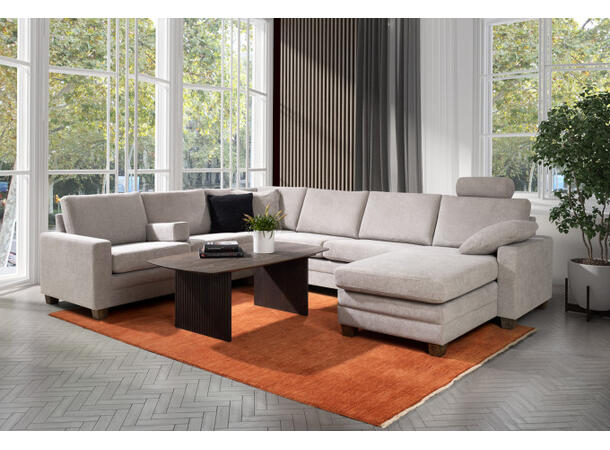 Casø Broholm sofabord m/lameller 135x75x50cm, Røkt eik 