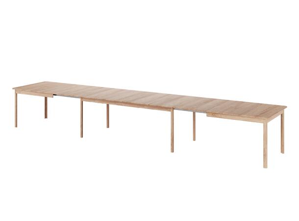 Casø Even Spisebord, 200/353(506)x100cm Inkl. 3 klaffer i finér, Naturoljet eik 