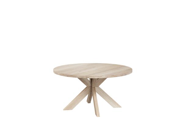 Casø Gro spisebord, Ø120 Hvitoljet eik, treben 