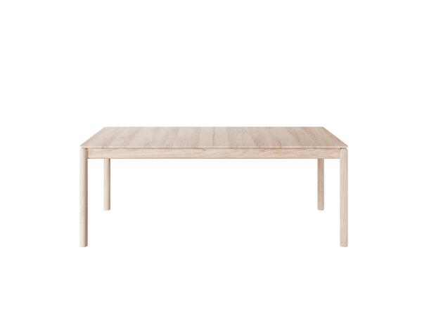 Casø Silhuet Spisebord, 200x100x75 cm Hvitoljet eik 