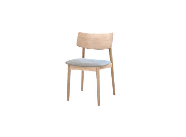 Casø Vita spisestol Hvitoljet eik, beige tekstil 