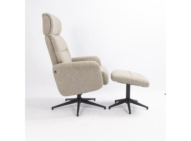 Conrad hvilestol med krakk UF 985-32  Taupe 