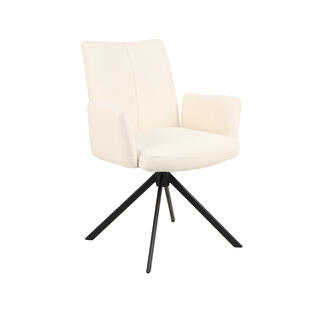 Ada spisestol m/arm Gyng og sving, 101 White