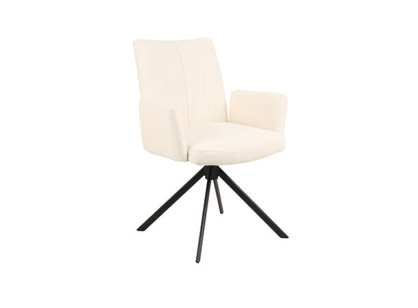 Ada spisestol m/arm Gyng og sving, 101 White 