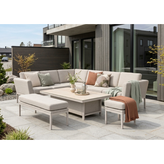 Cartagena 23, Beige ramme/Beige puter Quick dry, hev/senk bord