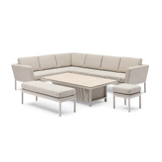 Cartagena 23, Beige ramme/Beige puter Quick dry, hev/senk bord