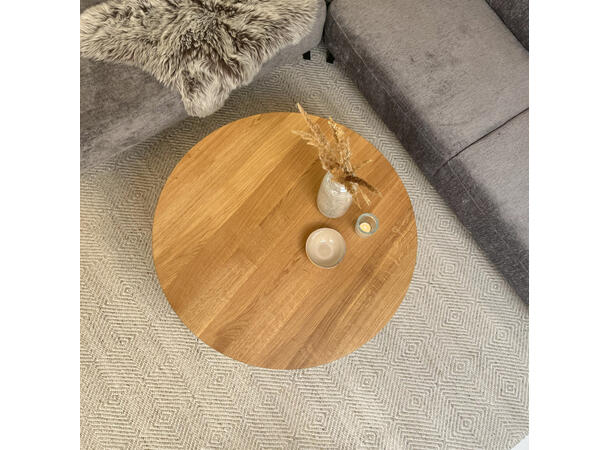 Casø Gro sofabord, Ø90x48 cm Naturoljet eik 