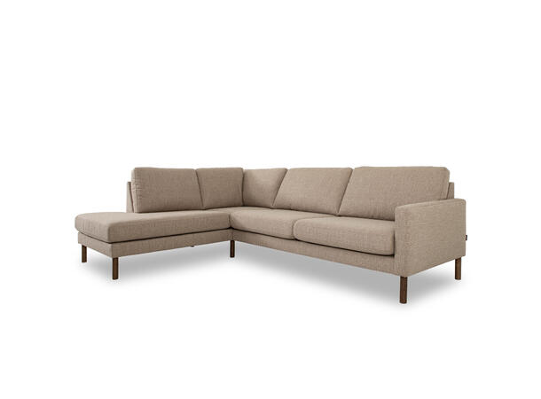 Chelsea 2L hjørnesofa, PG1 Åpen ende, Venstre, Honor Light brown 