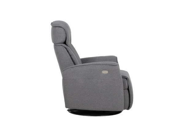 Commander El. recliner, H2 Tekstil, Loop Graphite 