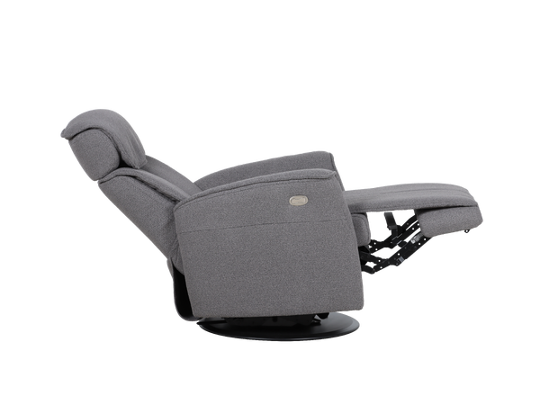 Commander El. recliner, H2 Tekstil, Loop Graphite 