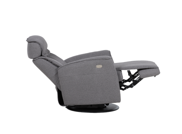 Commander El. recliner, H2 Tekstil, Loop Graphite 