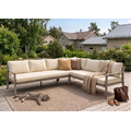 Hydra spisevinkel, Venstre 32 Champagne alu.ramme, beige puter