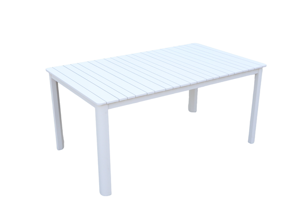 Naxos spisebord 160x95x74 cm Hvit 
